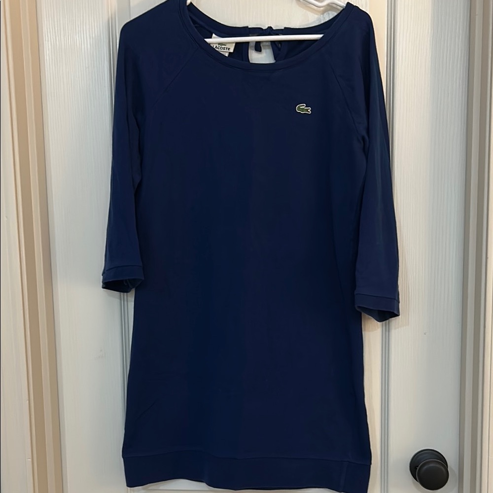Lacoste Deep Blue 3/4 Sleeve Dress UK 40